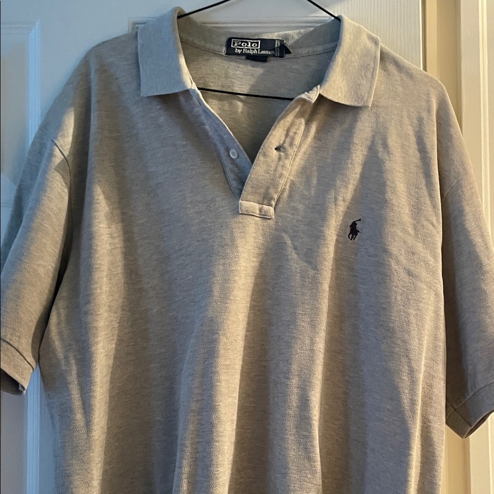 Polo by Ralph Lauren Light Gray Men's Polo Shirt